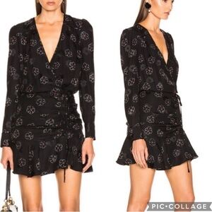 NWT Veronica Beard Floral Print Silk Anders Mini Dress- Size 0